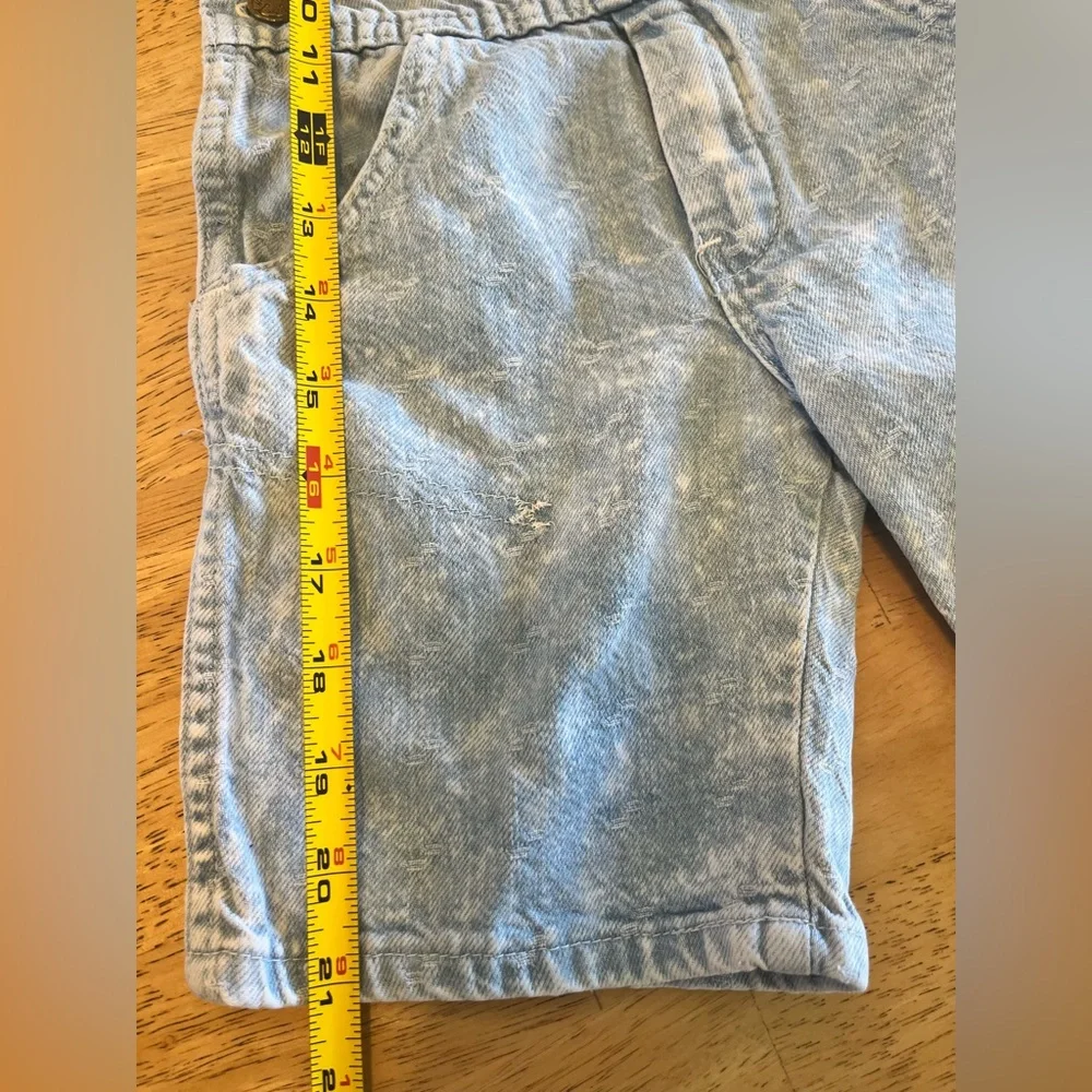 Vintage Oshkosh B’gosh Denim Short Overalls Toddler Size 2 Neat-O Patch 90s USA